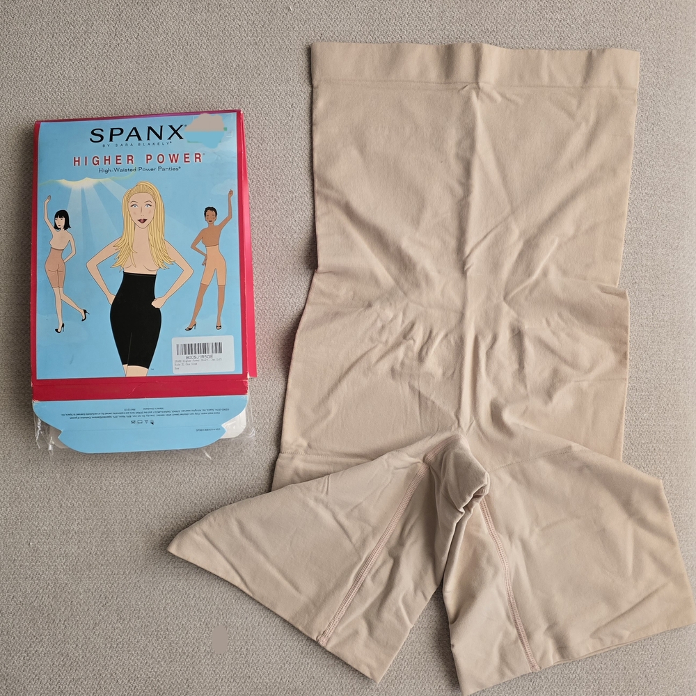 NWT SPANX Higher Power Mid Thigh Shapewear Shorts - Picture 5 of 5
